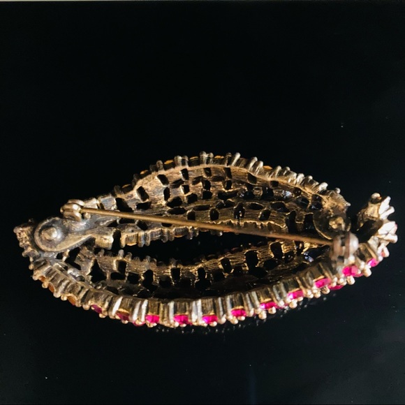 Vintage Layered Rhinestone Brooch - Picture 5 of 5